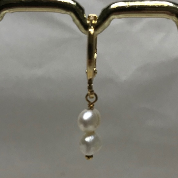 Lucrezia Borgia Double Natural Pearl Gold Renaissance Earrings Handmade Replicas - Picture 4 of 14